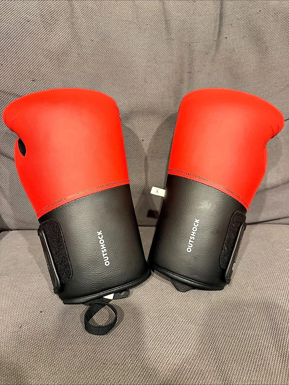 Outshock Boxing Gloves 100 Red & Black 12 oz
